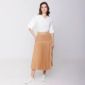 Neat Style Hand Pleated Skirt