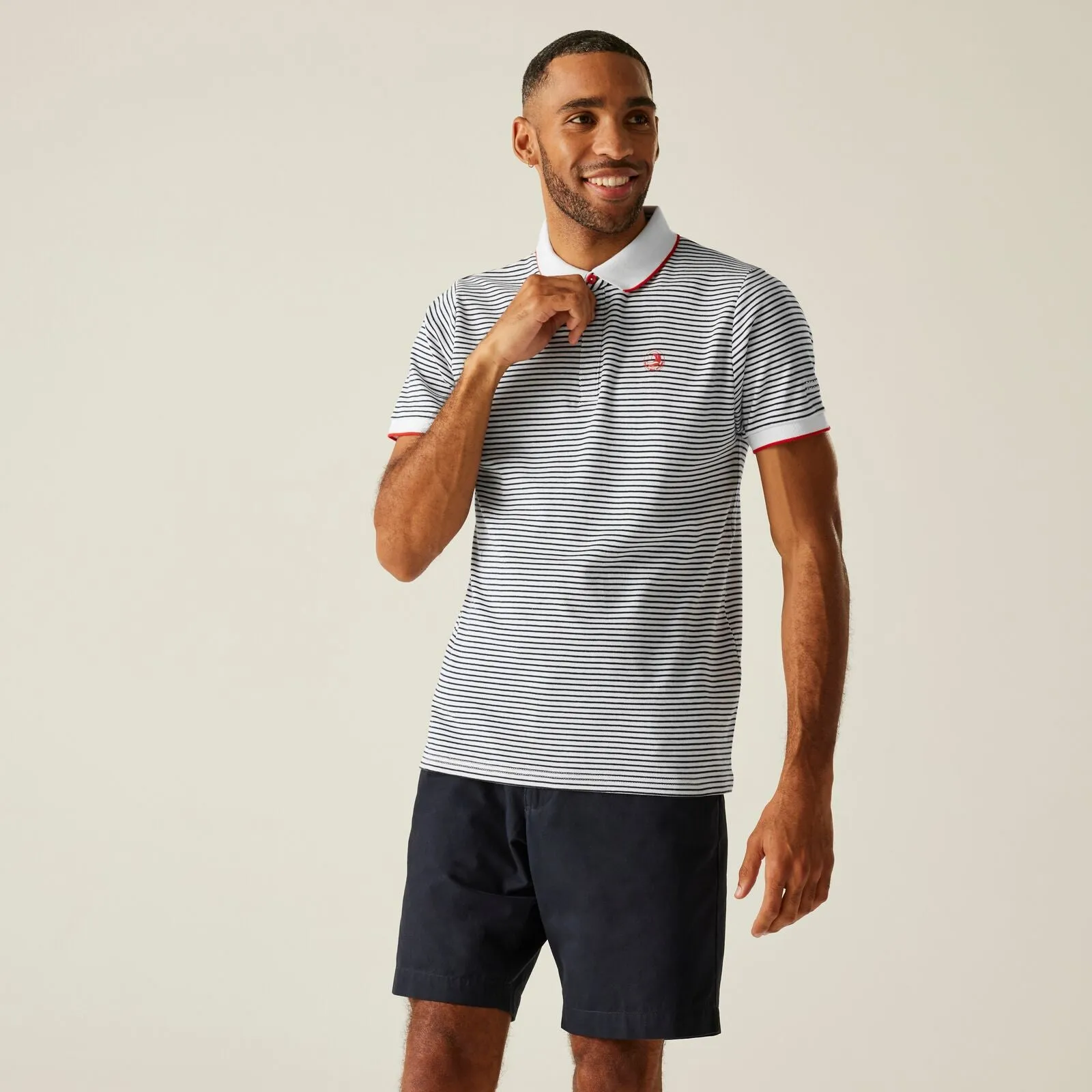 Regatta Mens Tiver Short Sleeve Polo Shirt Athletic Cut