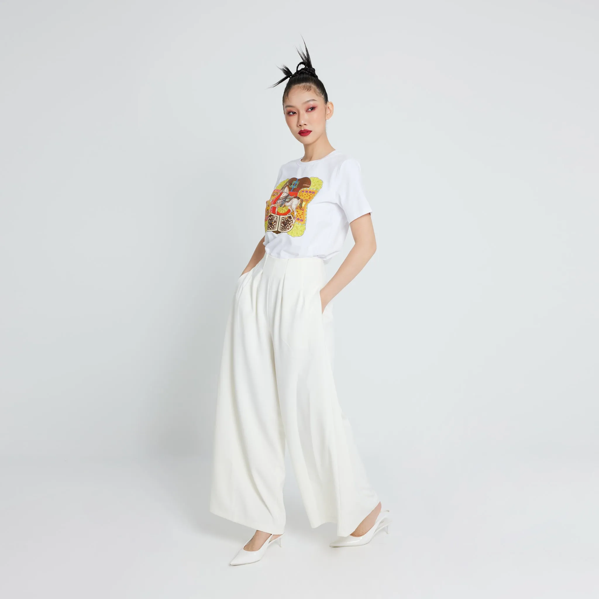Hedi Pleated Trousers Sustainable Manufacturing Stretch Free Fit