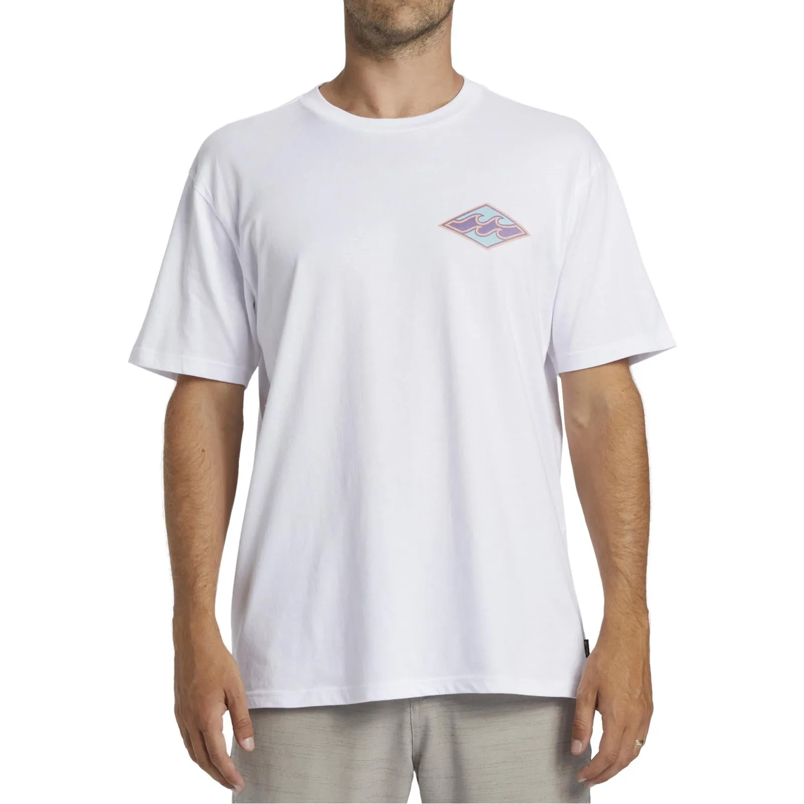 Ethically Sourced Yarn Billabong Mens Crayon Waves Short Sleeve T-Shirt
