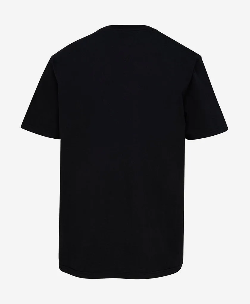Taped Neckline Adjustable Cuffs HH BOX FILL T-SHIRT, Black