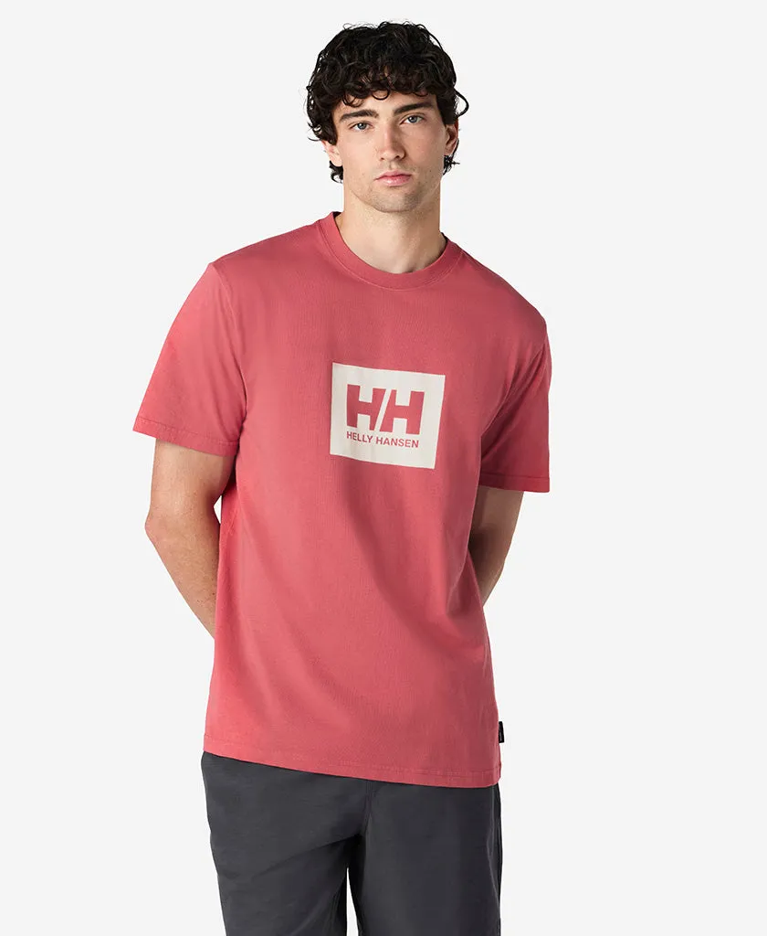 Garment Washed Softness HH BOX T-SHIRT, Washed Red