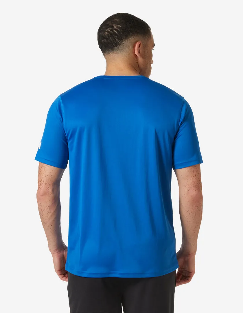 HH TECH T-SHIRT 2.0, Cobalt 2.0 Ribbed Knit Fabric