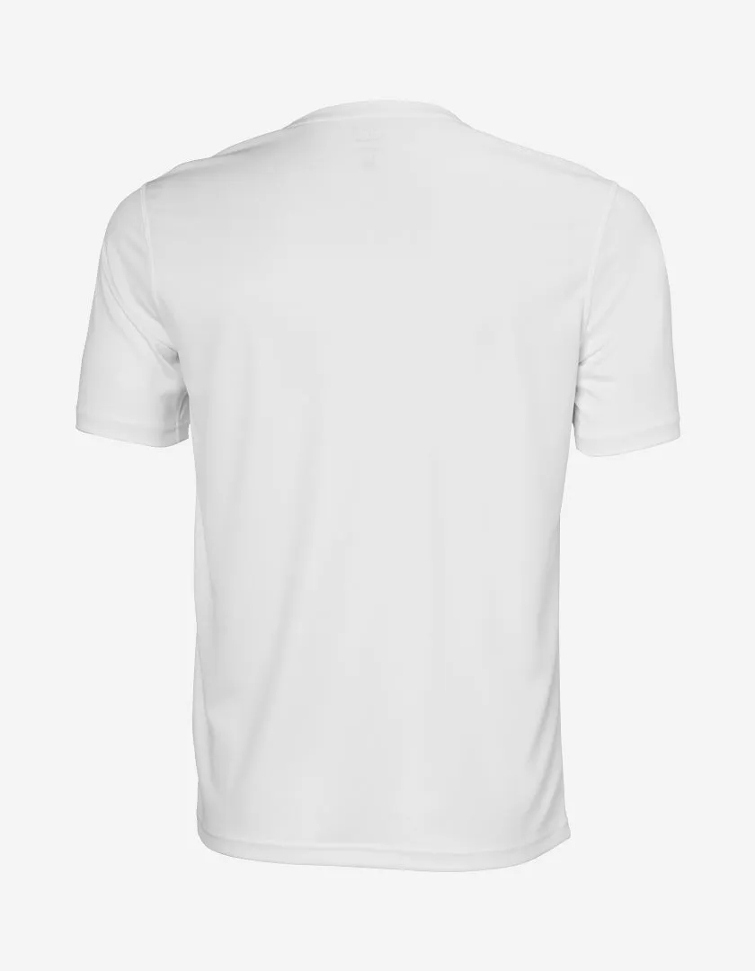 HH TECH T-SHIRT 2.0, White FlexFit Technology Overlock Edging