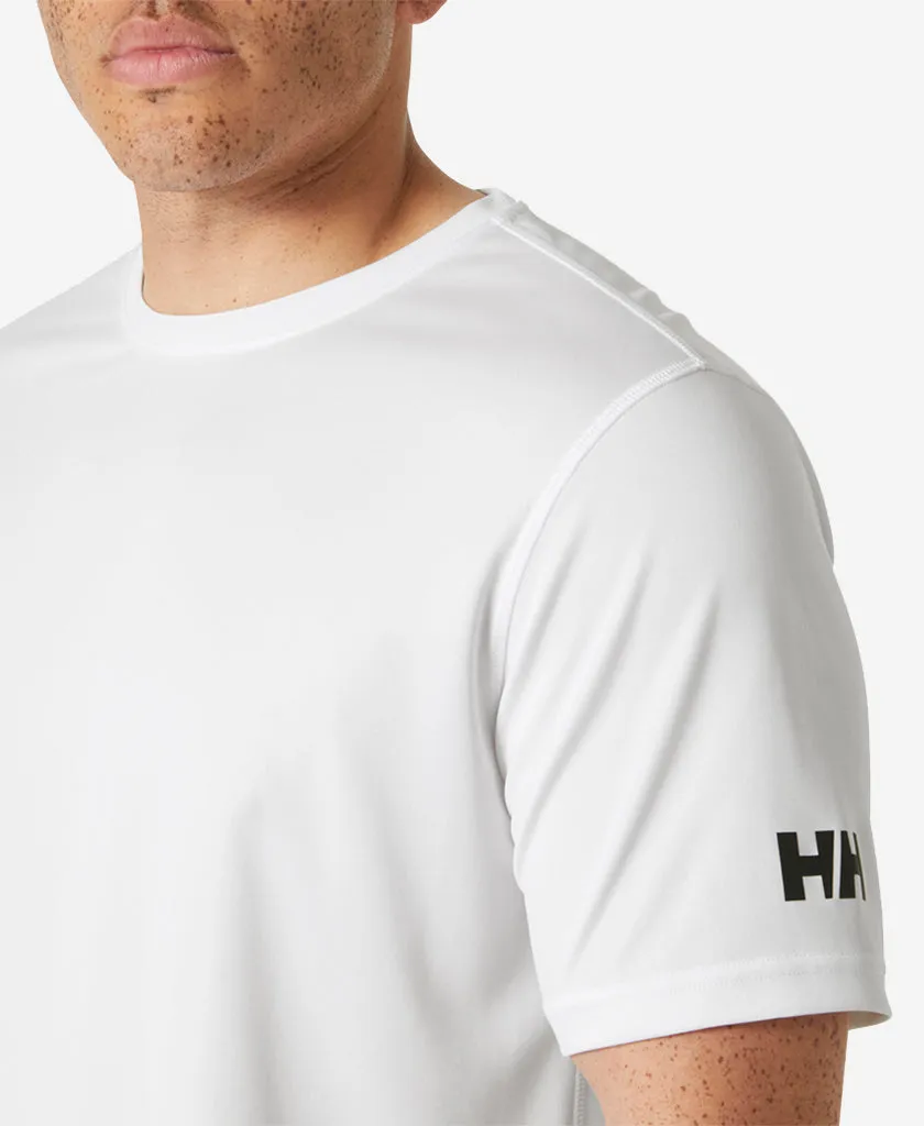 HH TECH T-SHIRT 2.0, White Reflective Detailing LightweightLayeredFabric