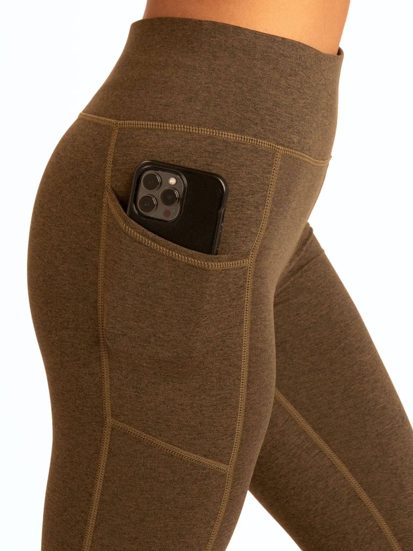 Flexible Performance Comfortable Design Monica Pocket High Rise 7/8 Legging 24"