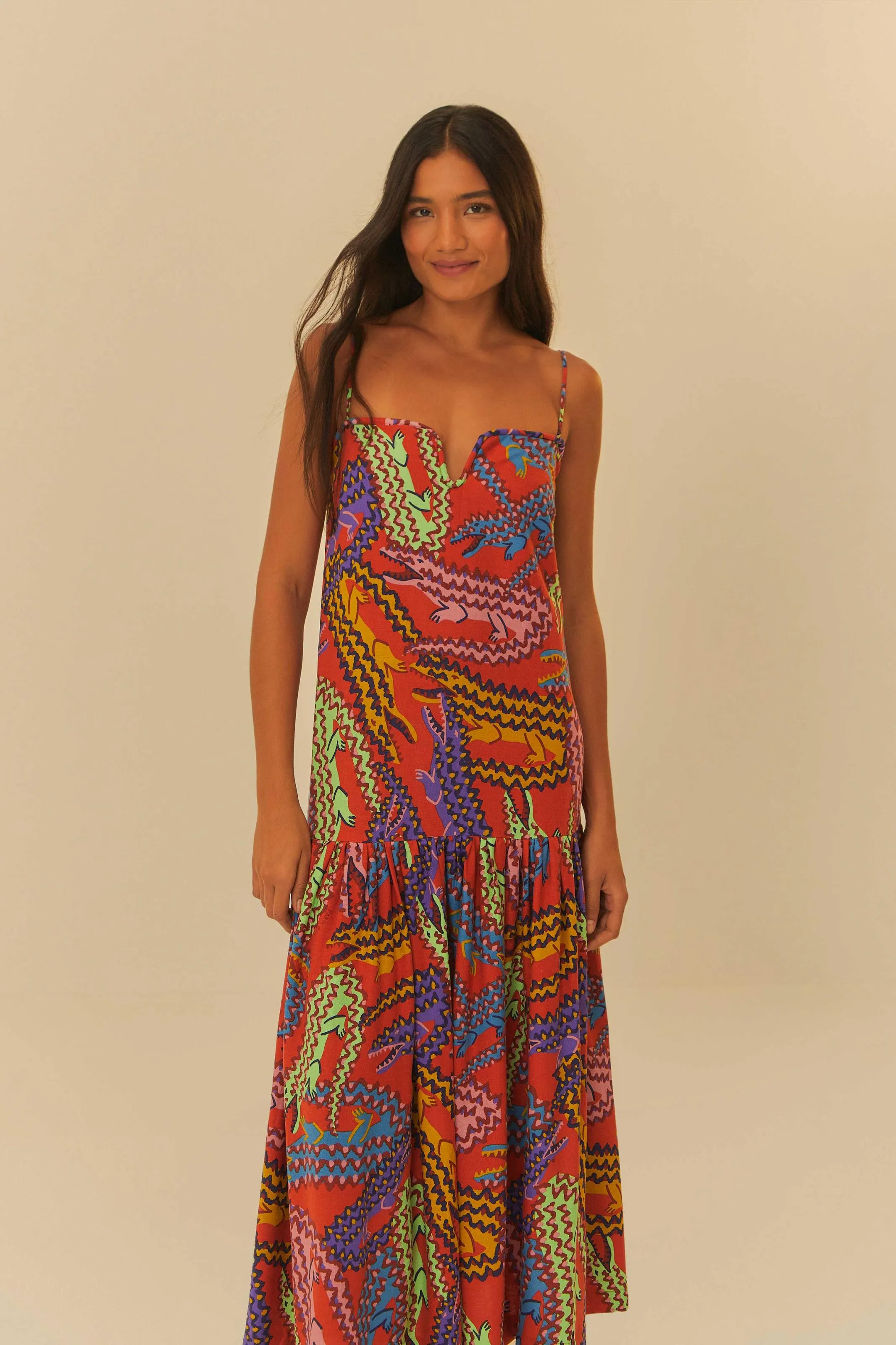 Lux Look FARM ALLIGATOR CROPPED  DRESS
