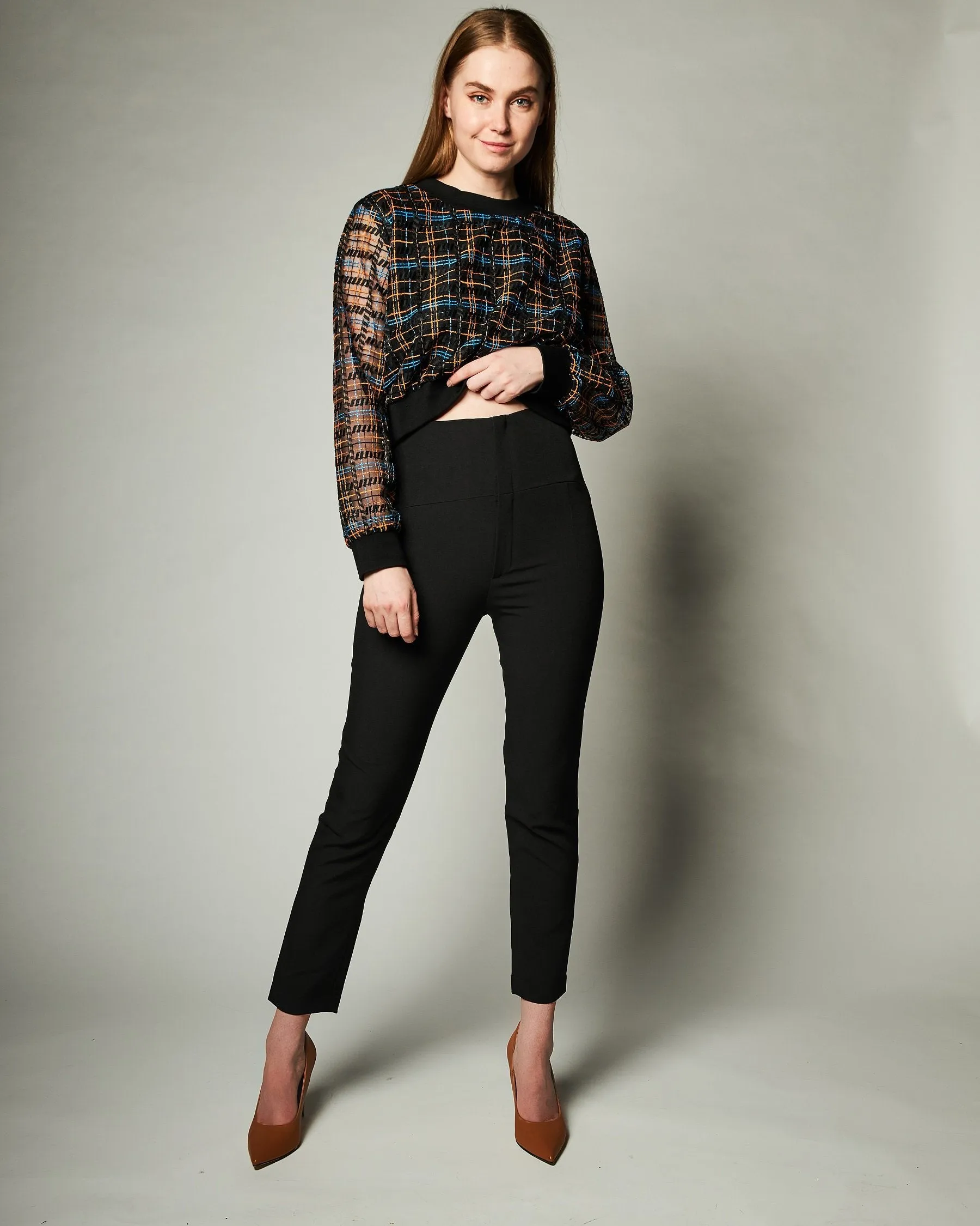Daily Wear Breathable Classic Seasonless wear High Waisted Long Pant