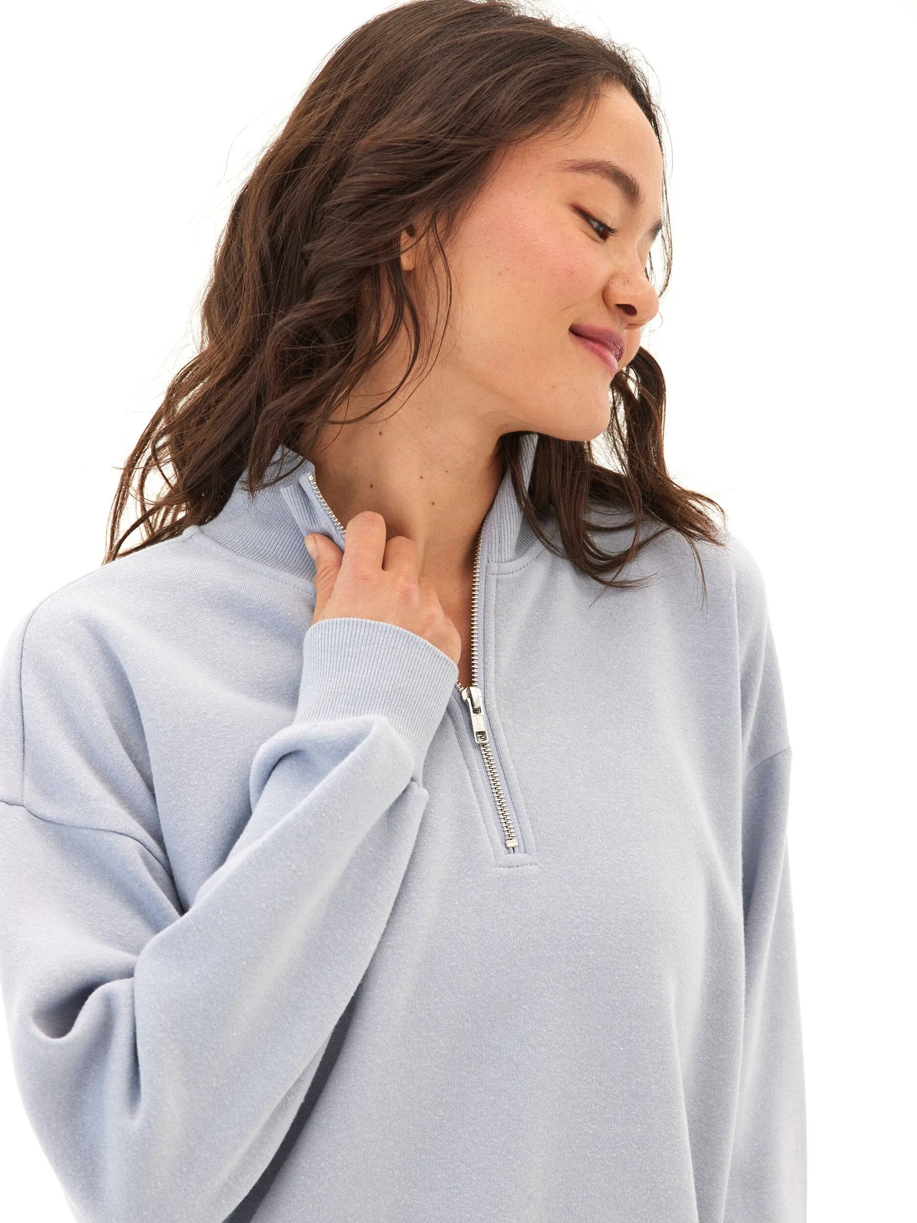 Anti Static Weave Chill Look Constance Tribend Fleece Half Zip Pullover