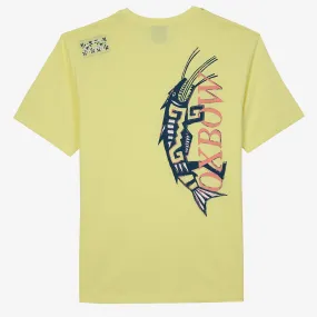 OXBOW Mens Thrimp Short Sleeve T Shirt Unstructured Fit High Collar Design