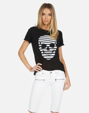 Soft Material Formal Style Edda Stripe Skull