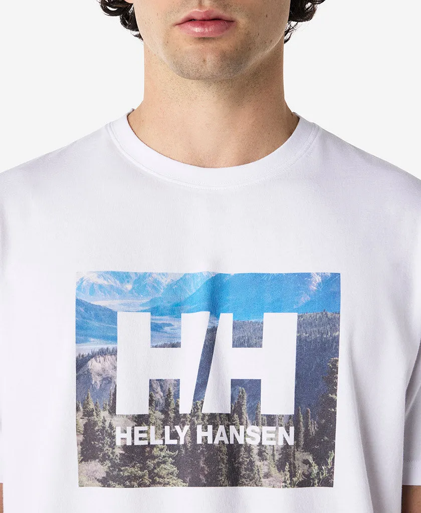 NORD T-SHIRT, White Retro Style Layered Collar Design