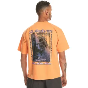Quiksilver Mens Back Splash Short Sleeve Cotton T-Shirt Drop Shoulder Cut ErgonomicShape