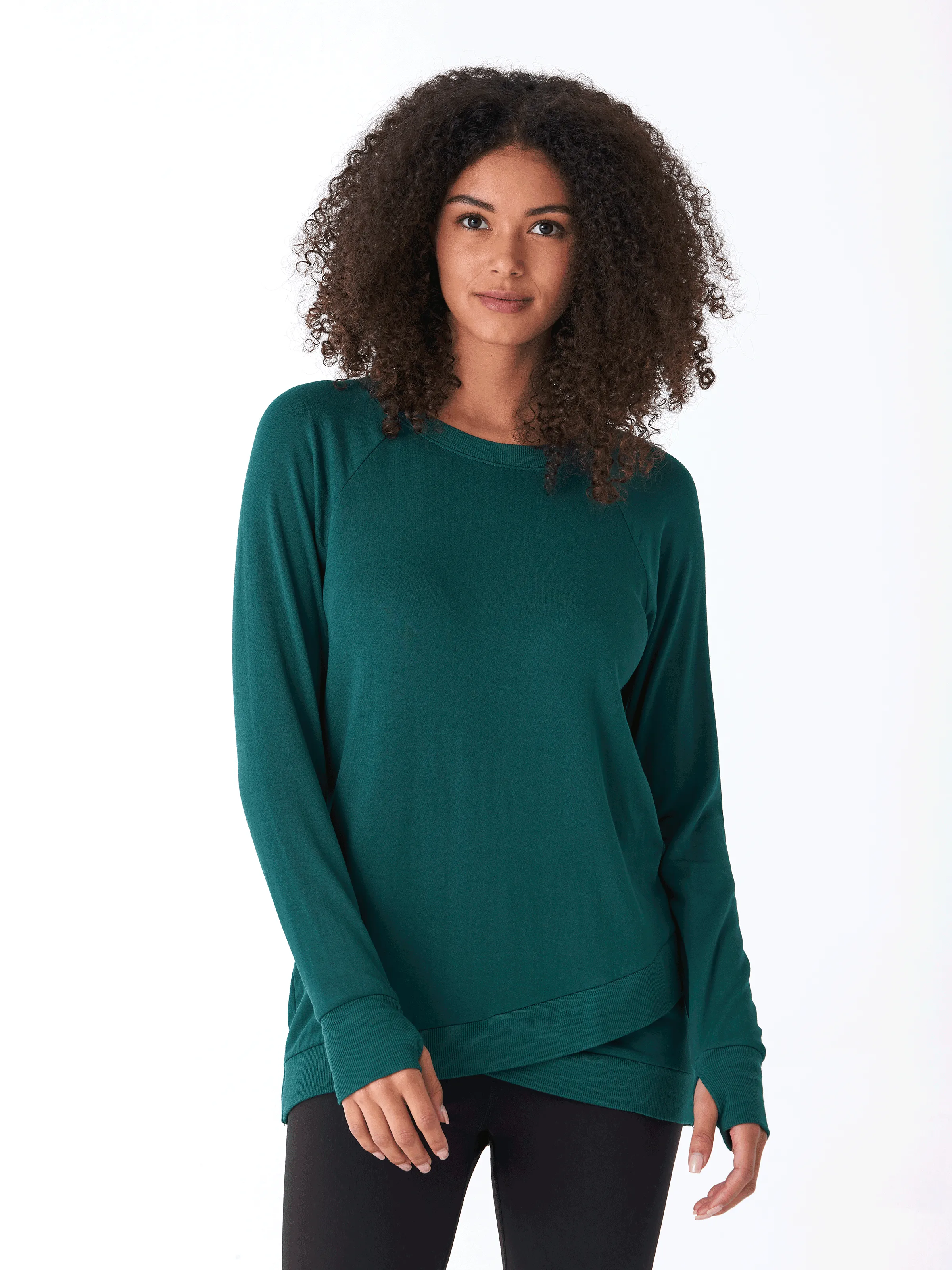 Leanna Feather Fleece Tunic Warm Layers