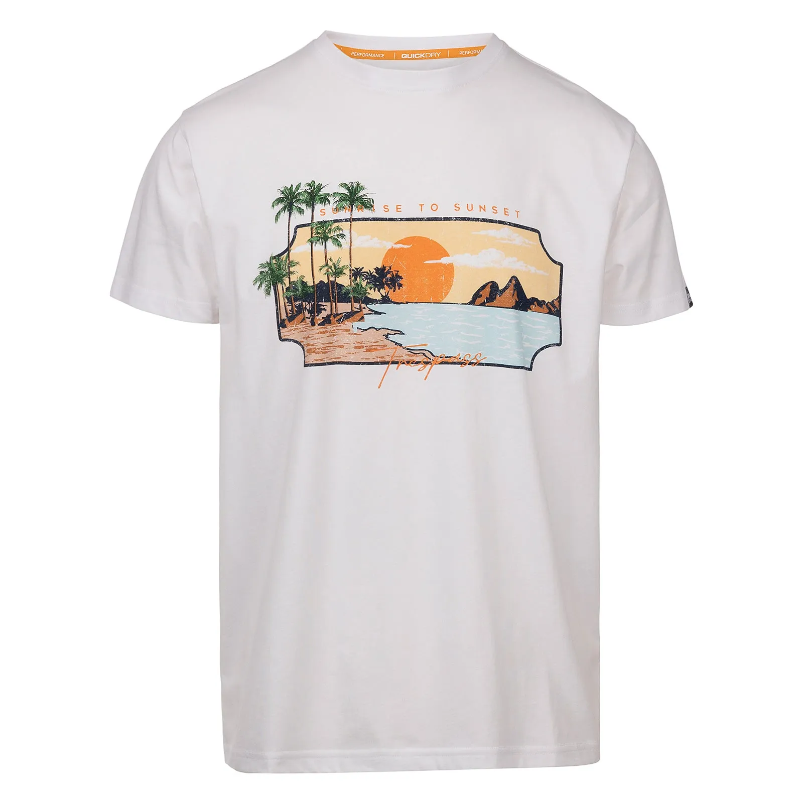 Trespass Mens Pendla Graphic Short Sleeve T-Shirt Cozy Blouse StainRepellentCoating