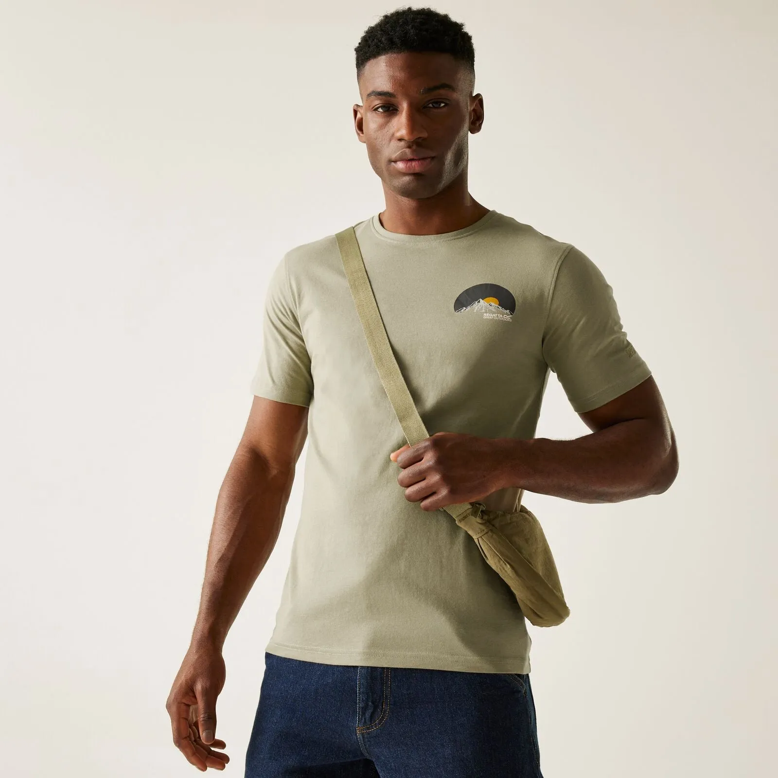 ZeroWaste Construction Stretch Fit Top Regatta Mens Cline IX Short Sleeve T-Shirt