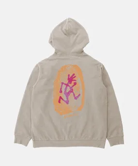 Thumbprint Hooded Sweatshirt Bow Accents Raglan Sleeve Construction