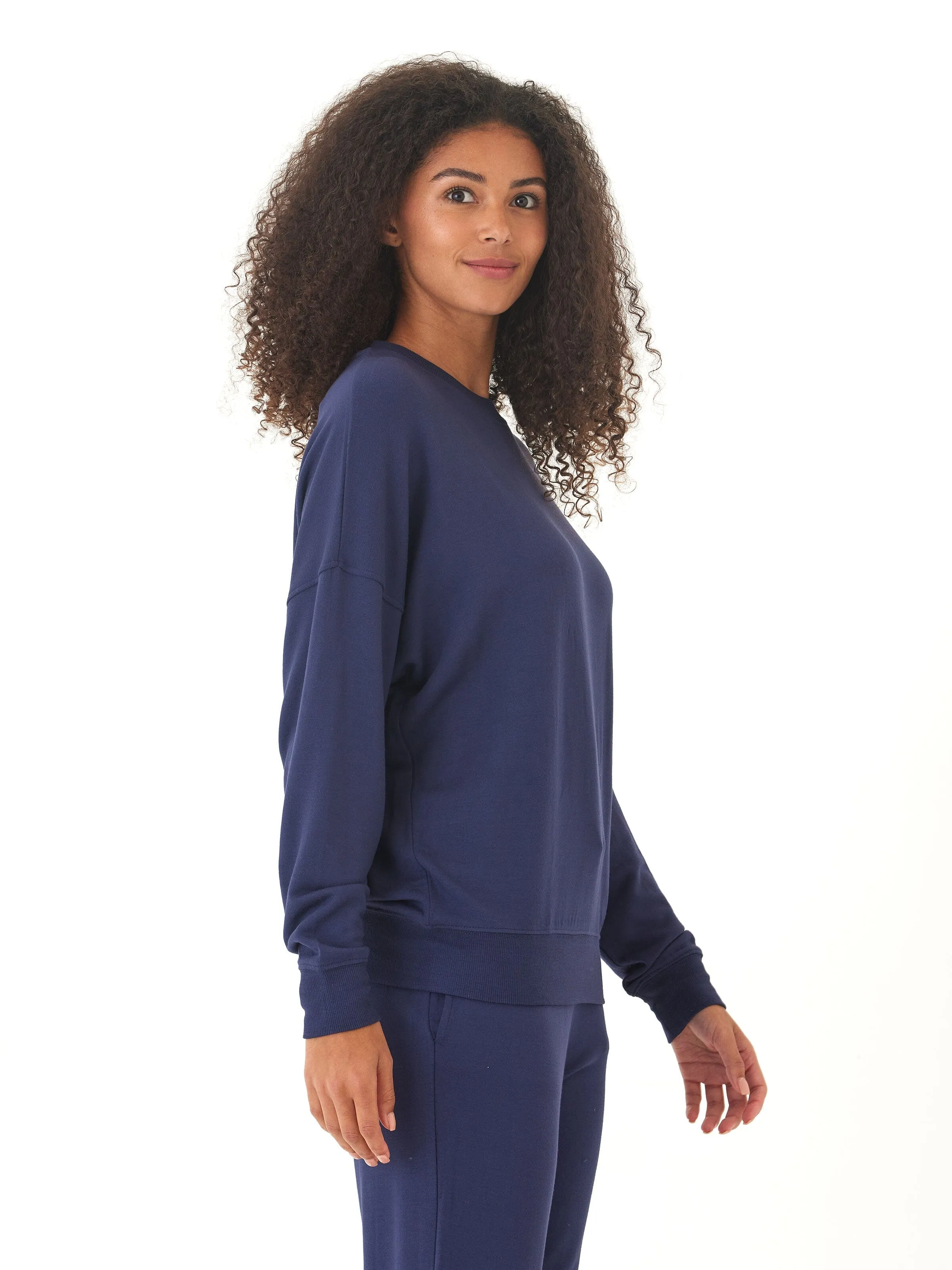 Cathy Boyfriend Feather Fleece Pullover Functional Piece Cross Ventilation Panels