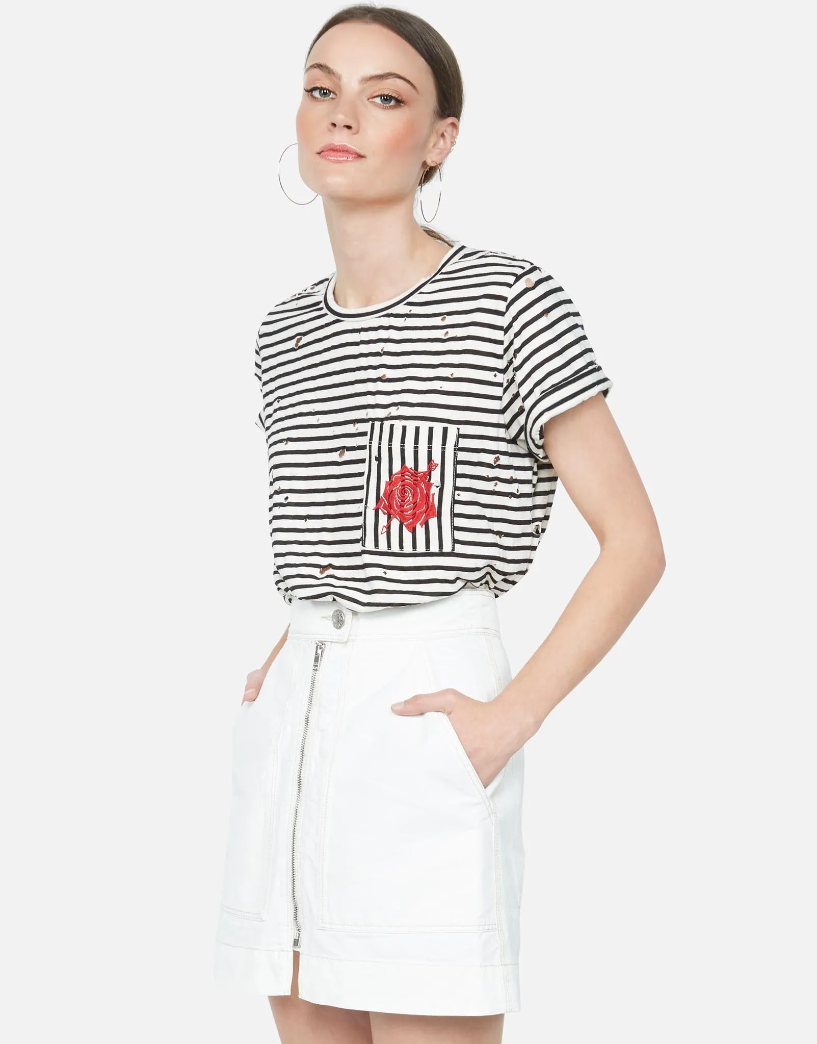 Iris Arrow Rose Casual Essential Wear long sleeved