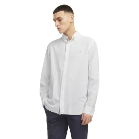 Jack & Jones Mens Blusummer Shield Long Sleeve Shirt Soft Collar Design