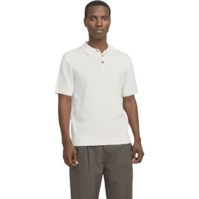 Matte Surface Texture Jack & Jones Mens Cooper Knit Short Sleeve Polo Shirt