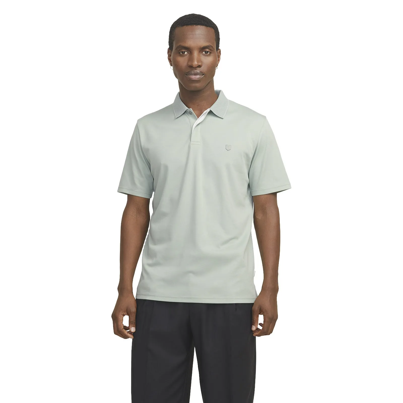 Jack & Jones Mens Crodney Short Sleeve Polo Shirt Flexible Layer Breathable Underarm Vents