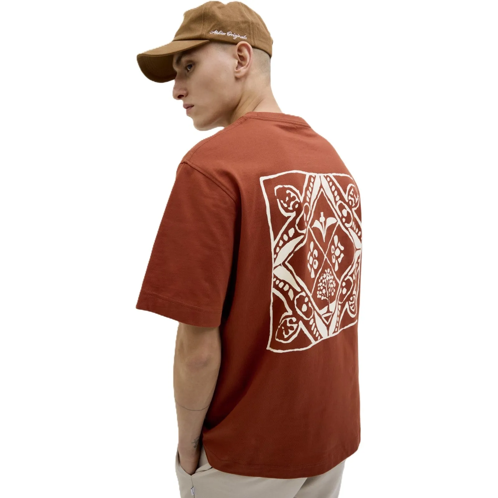 Noise Reducing Fabric Treatment Jack & Jones Mens Paros Easter Sketch Short Sleeve T-Shirt