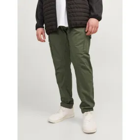 Jack & Jones Mens Paul Big & Tall Slim Tapered Fit Cargo Pants Layering Comfort