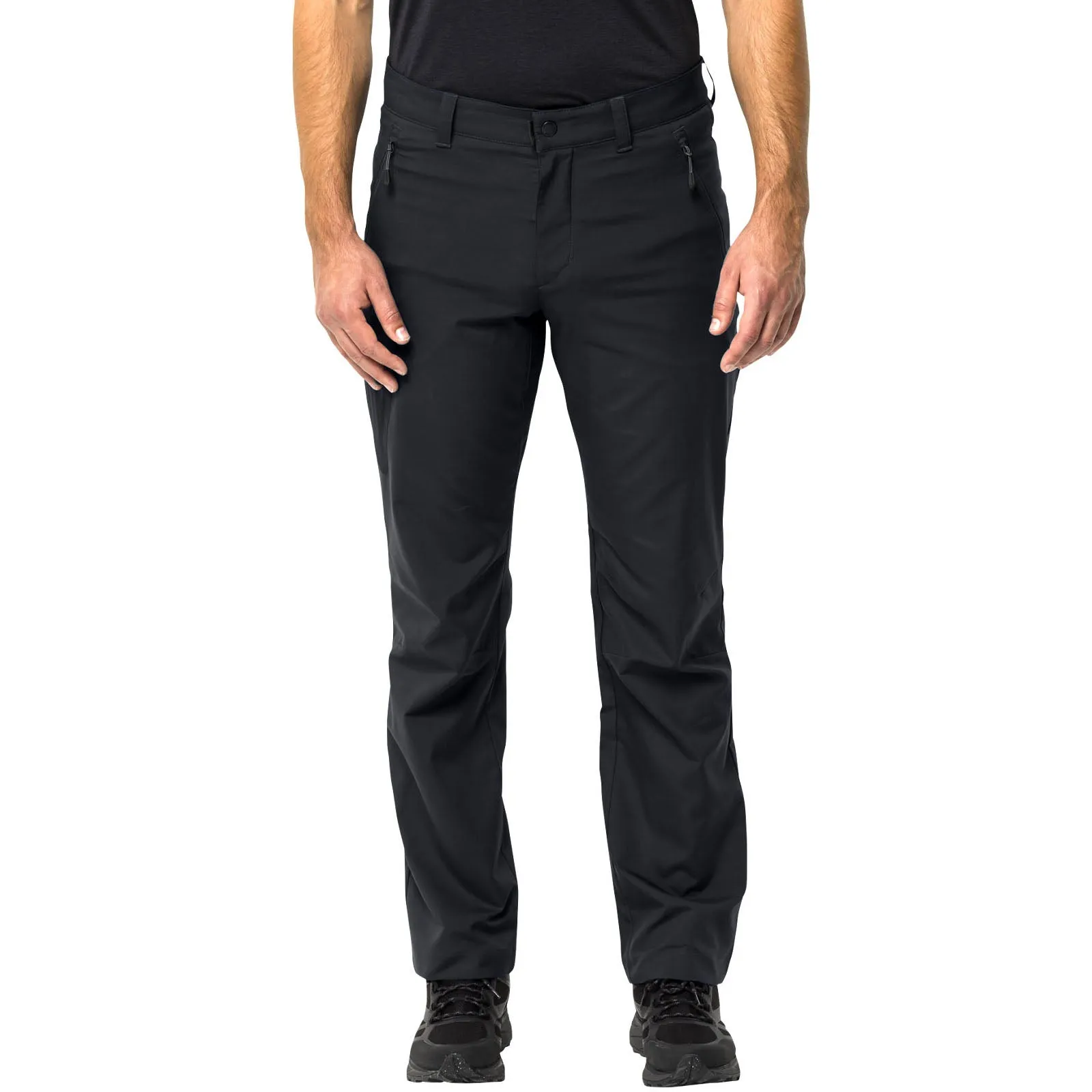 Jack Wolfskin Mens Active Track Softshell Walking Trousers - Phantom AntibacterialCoating