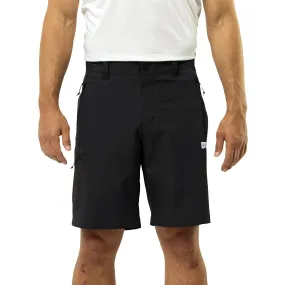 Jack Wolfskin Mens Active Track Walking Softshell Shorts - Black Travel Wear Ventilated Back Panels