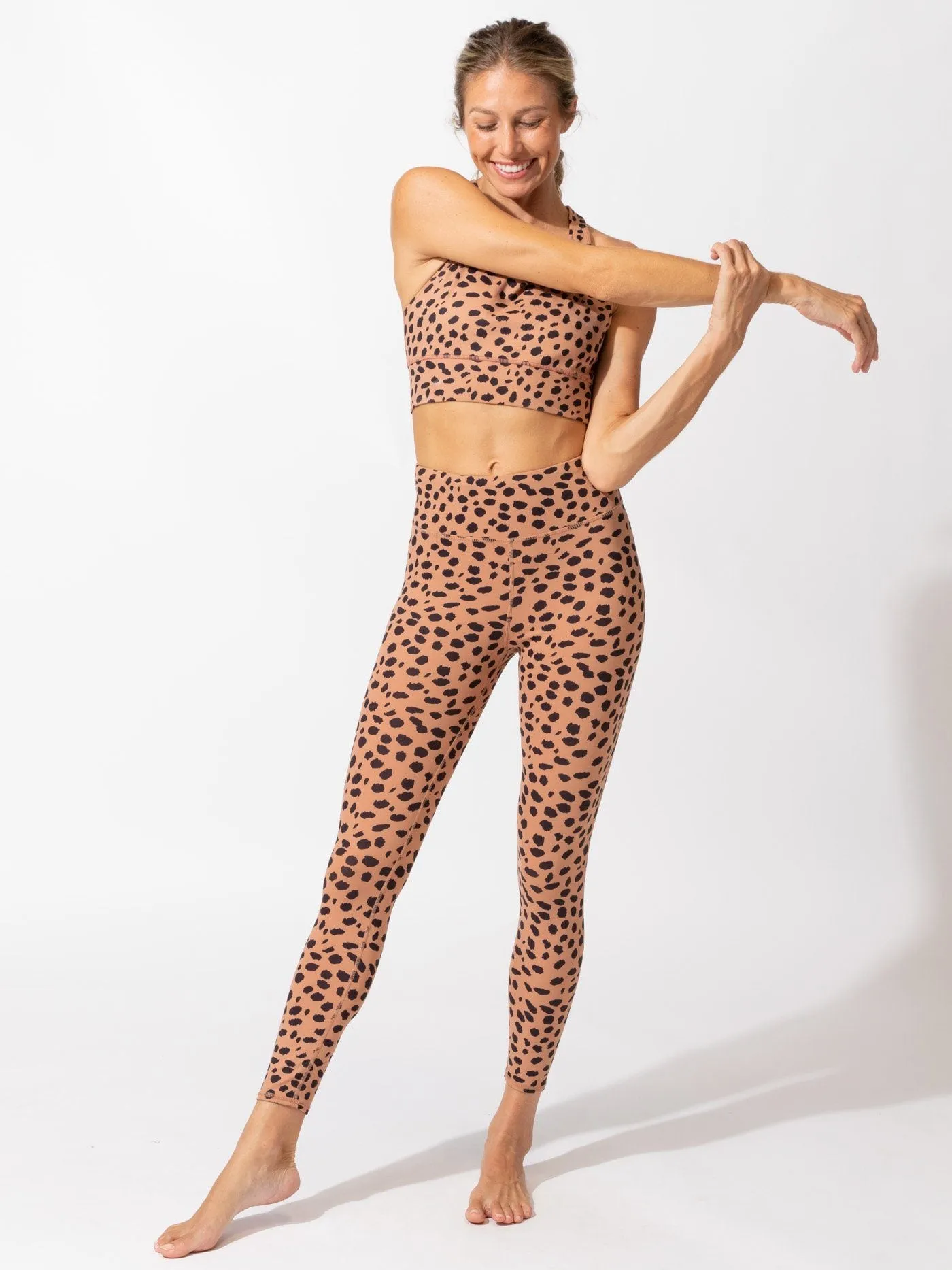 Jackie High Rise 7/8 Sport Legging 24" Reinforced Knees Mobility Enhancing Fit