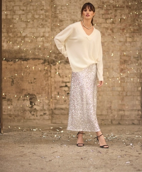 Garment Dyed Process Effortless Comfort Joni Oversized V