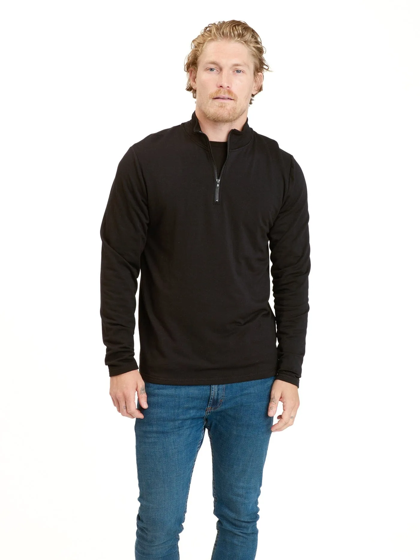 Kace Feather Fleece Quarter Zip TearResistant Reinforcements