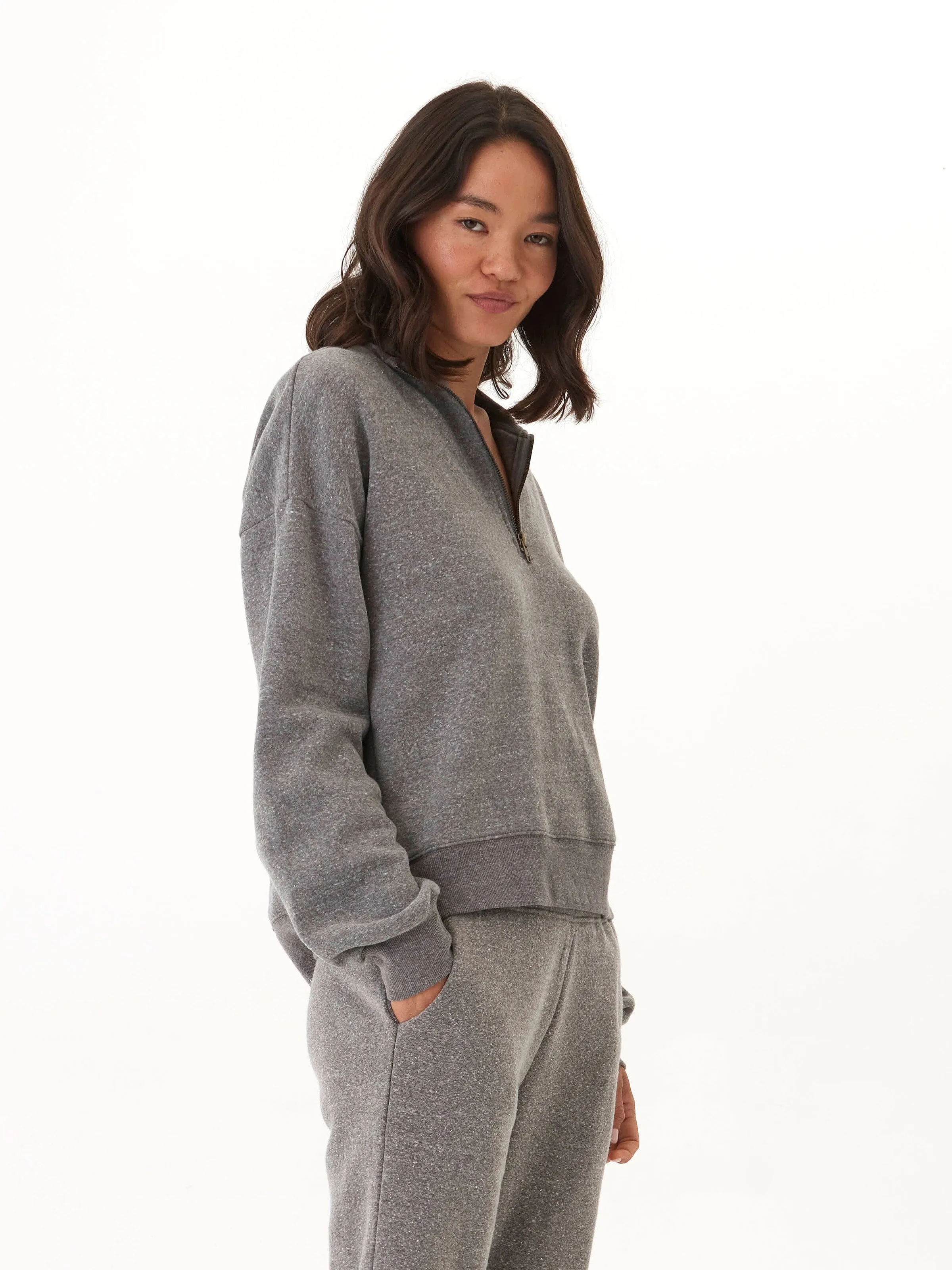 Constance Tribend Fleece Half Zip Pullover Cold Season Rugged Daily Style