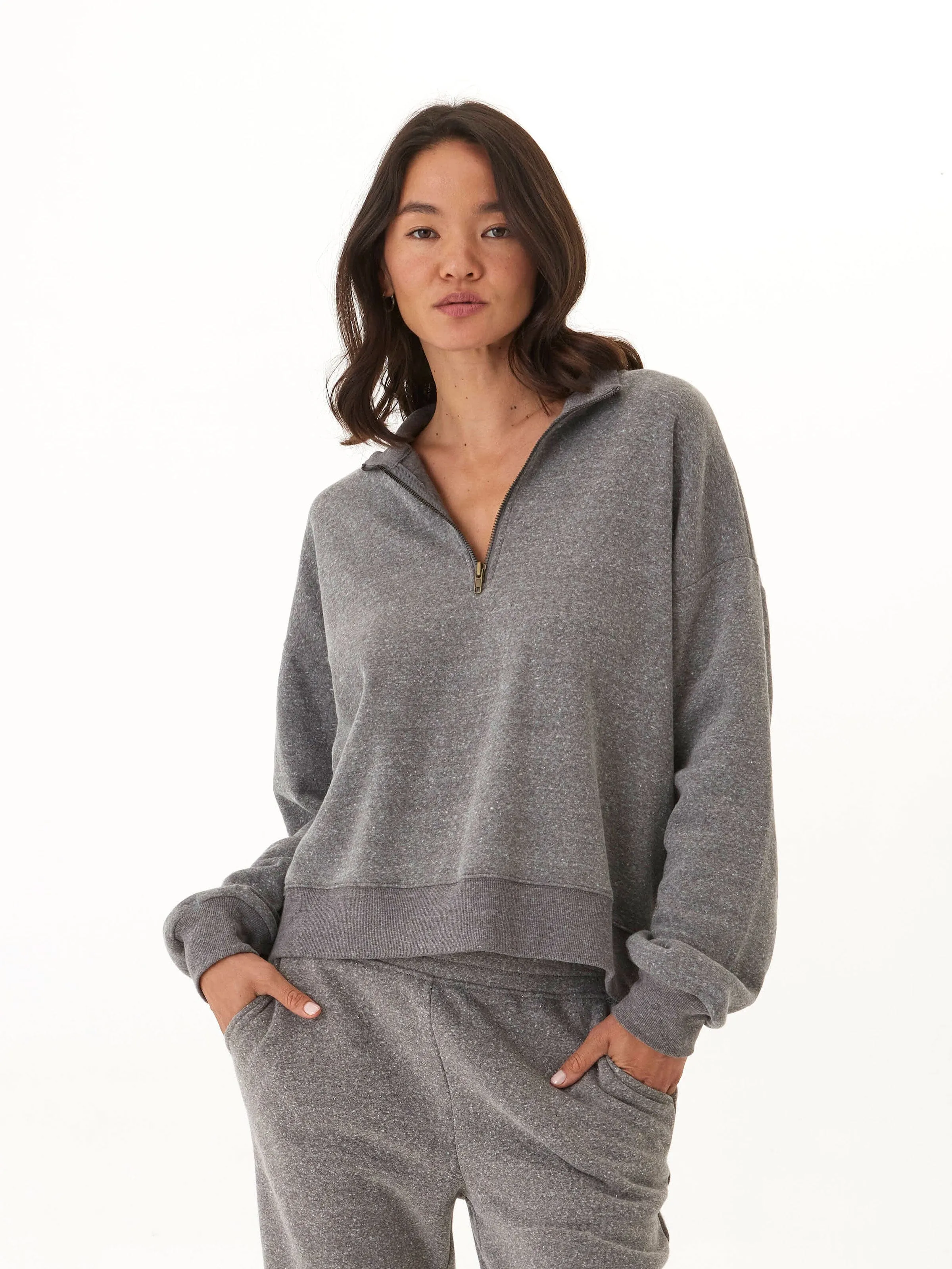 Layer Up Style Constance Tribend Fleece Half Zip Pullover