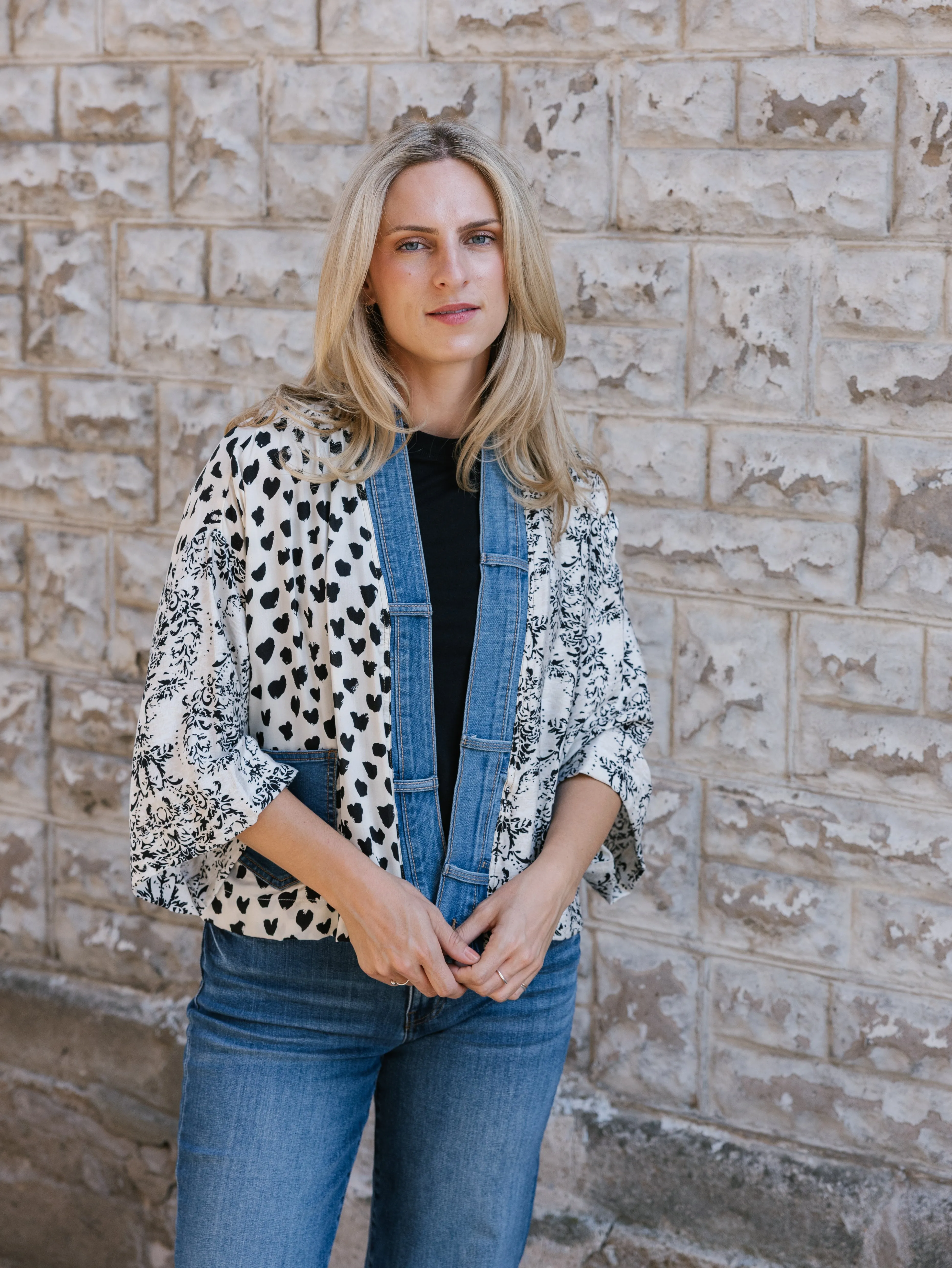 Flexible Waist Comfy Look Karol Cardigan