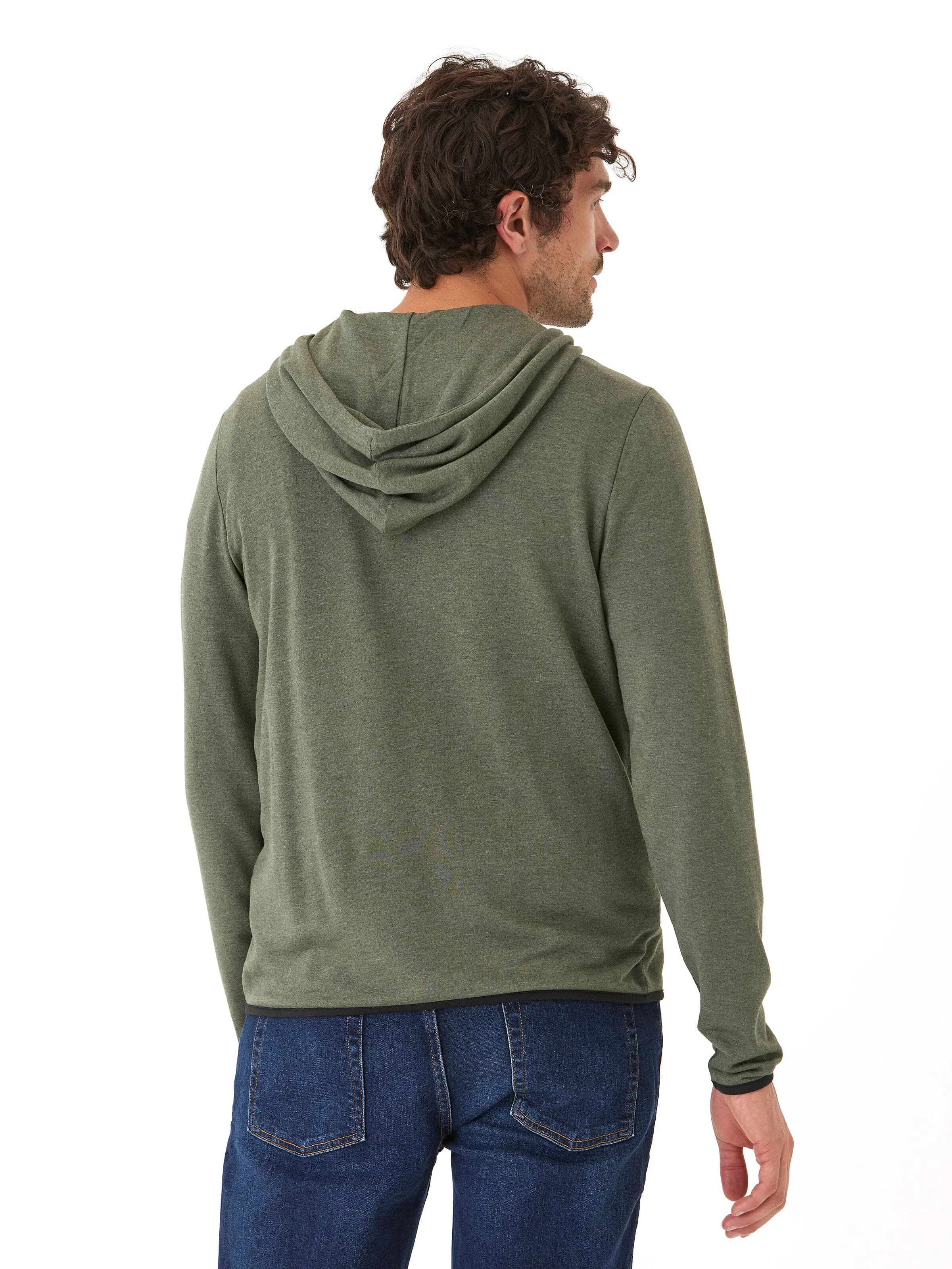 Khris 1/4 Zip Feather Fleece Hoodie Weather Adaptive Ventilation