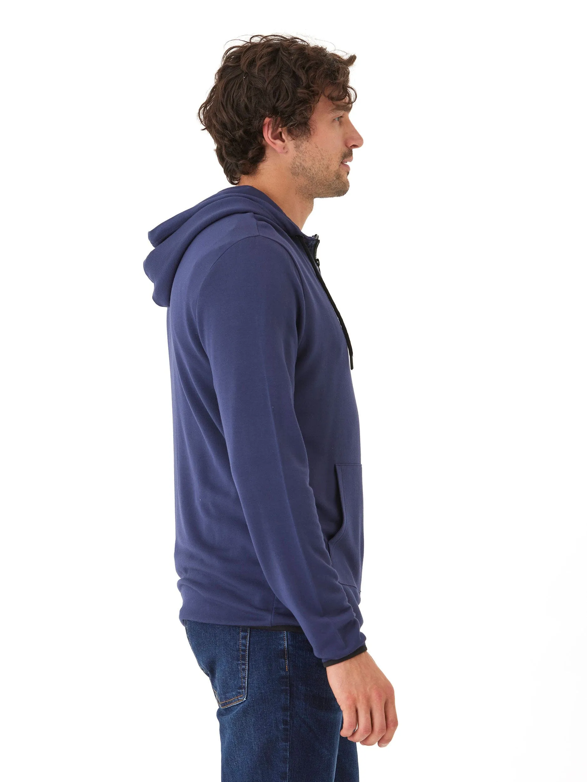Khris 1/4 Zip Feather Fleece Hoodie Wrinkle resistant fabric