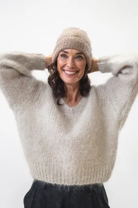 Sustainable Yarn Fashion Essential Mila Beanie | Medium Brown