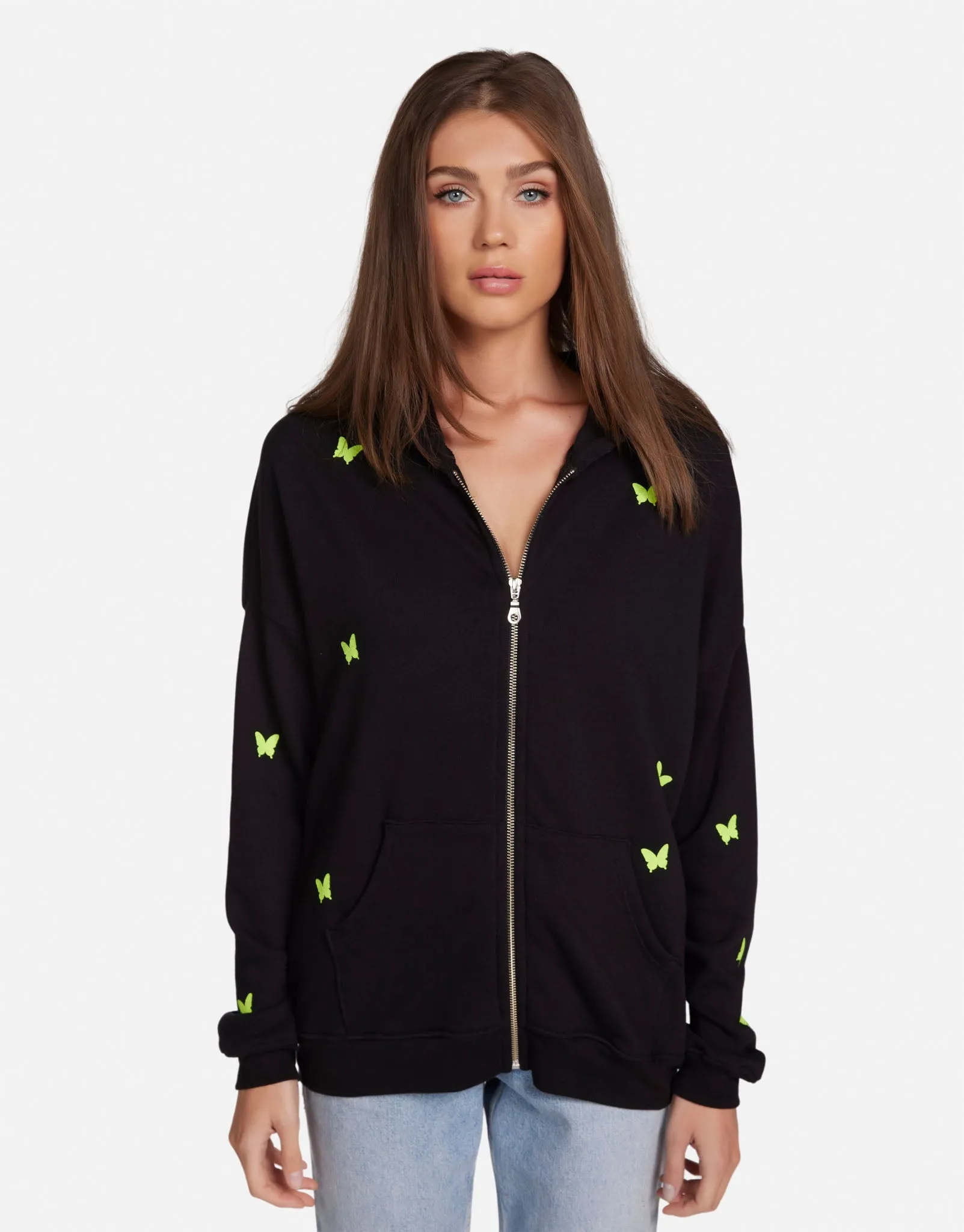 Multi Stitch Reinforcement Sauce Koa Neon Peace Love Butterflies
