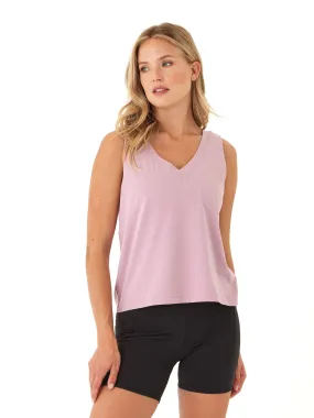 Kristie Criss Cross Heather Luxe Jersey Tank modification order