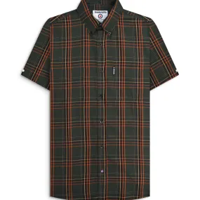 Weekend Adventure Lambretta Mens Check Shirt Short Sleeve Shirt