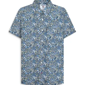 Lambretta Mens Paisley Shirt Short Sleeve Shirt Customizable Design