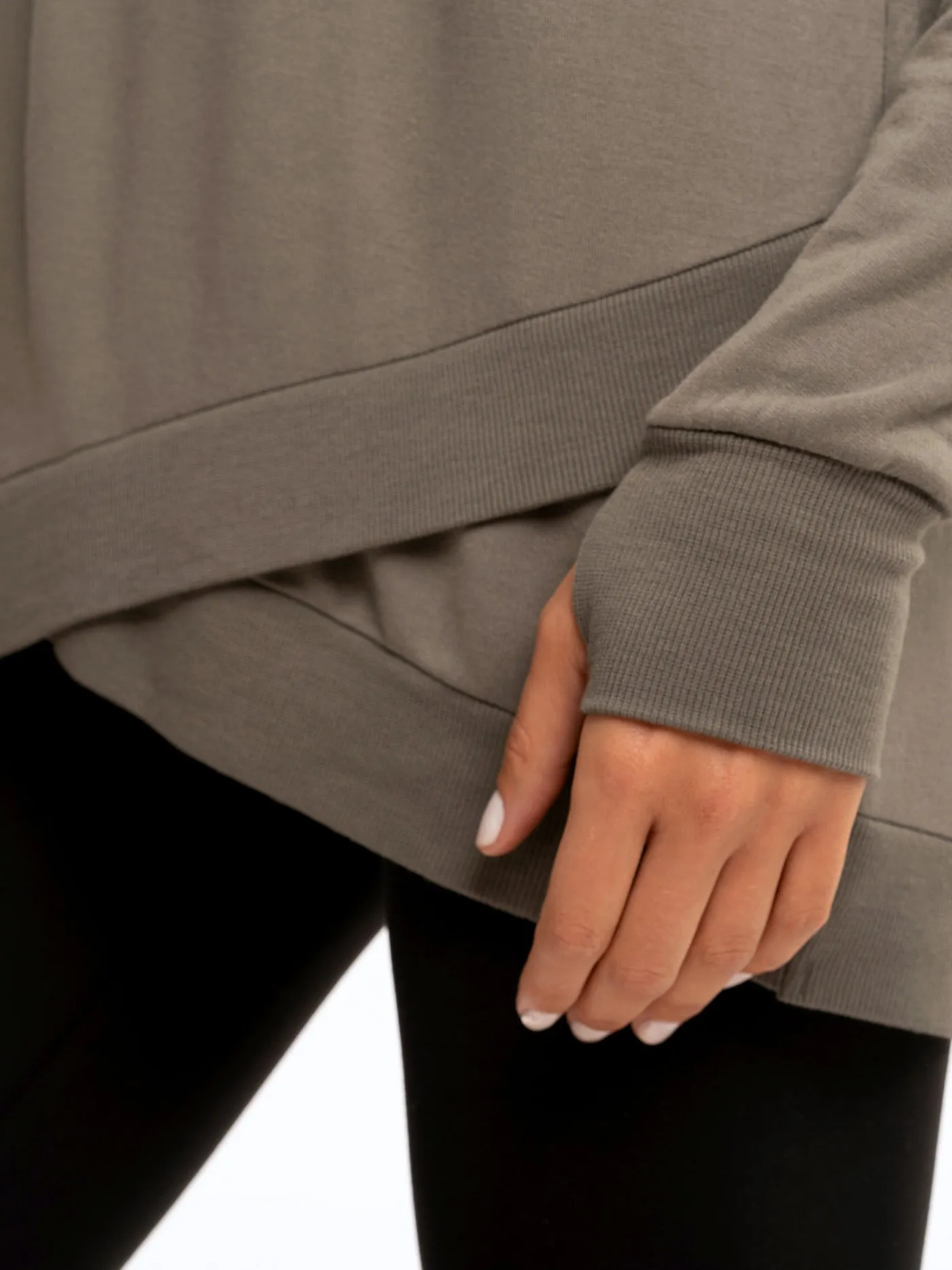 Leanna Feather Fleece Tunic Wrinkle Free Exterior