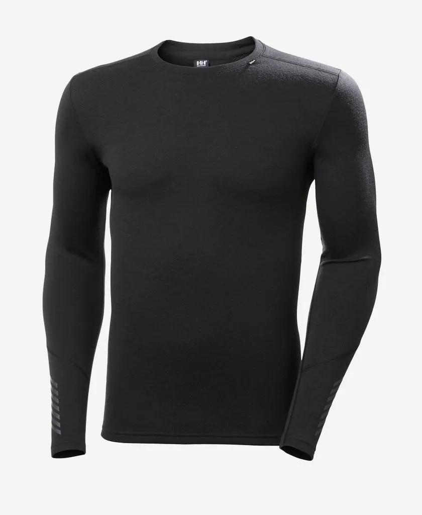 WrinkleFree Weaving LIFA MERINO MIDWEIGHT CREW, Black