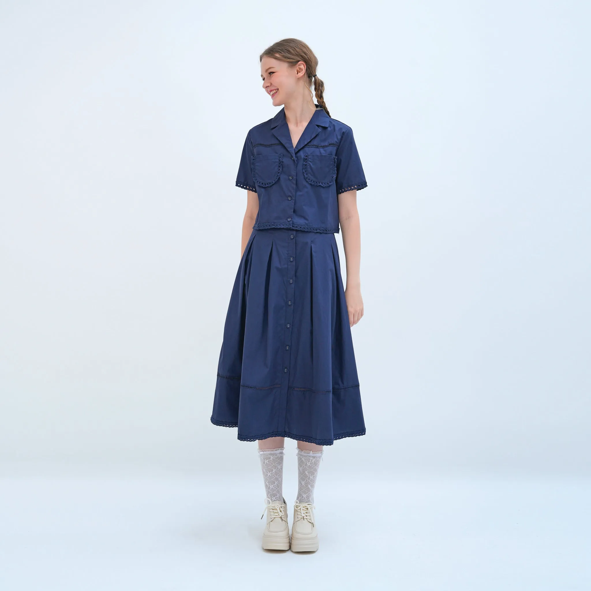 Midi Cotton Skirt Bamboo Fiber Style Innovation