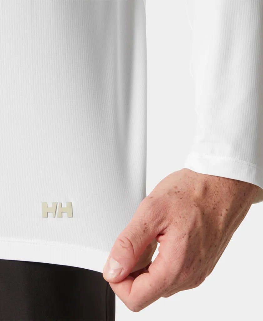 SHINE SOLEN LS CREW, White Reflective Logo Detail