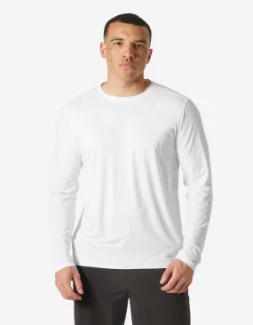 Odor Resistant Material NonChafeCollarTech SHINE SOLEN LS CREW, White