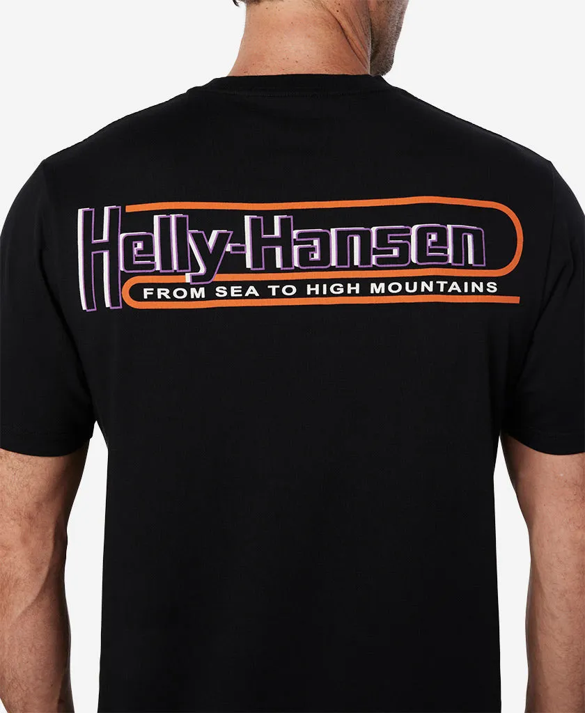 Recycled Polyester Fabric PASS T-SHIRT, BLACK