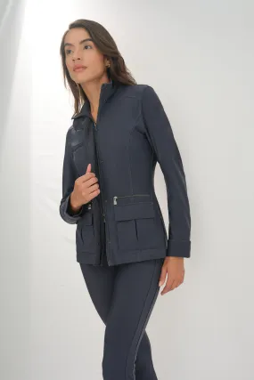 Collapsible Packable Design Belted Style Kenya Cozy Fleece-Lined Jacket